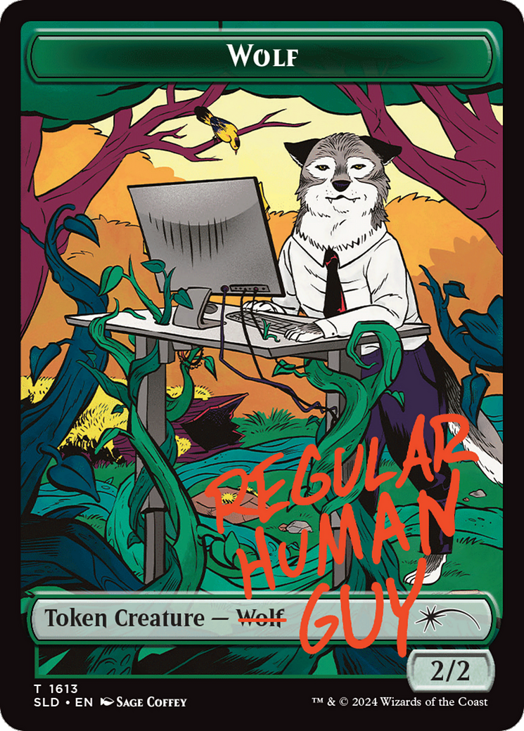 Wolf Token [Secret Lair Drop Series] | Good Games North