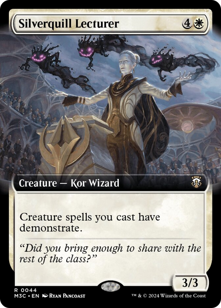 Silverquill Lecturer (Extended Art) [Modern Horizons 3 Commander] | Good Games North