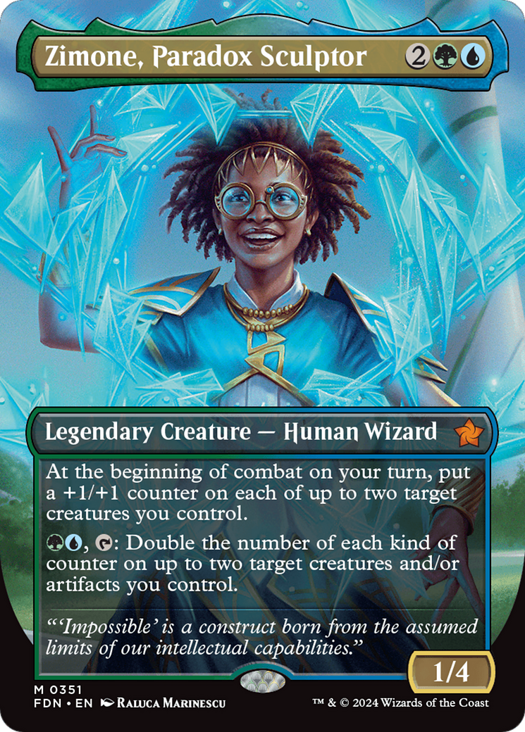 Zimone, Paradox Sculptor (Borderless) [Foundations] | Good Games North