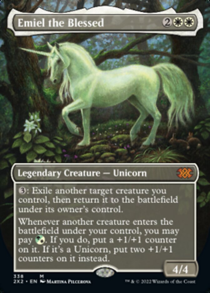 Emiel the Blessed (Borderless Alternate Art) [Double Masters 2022] | Good Games North