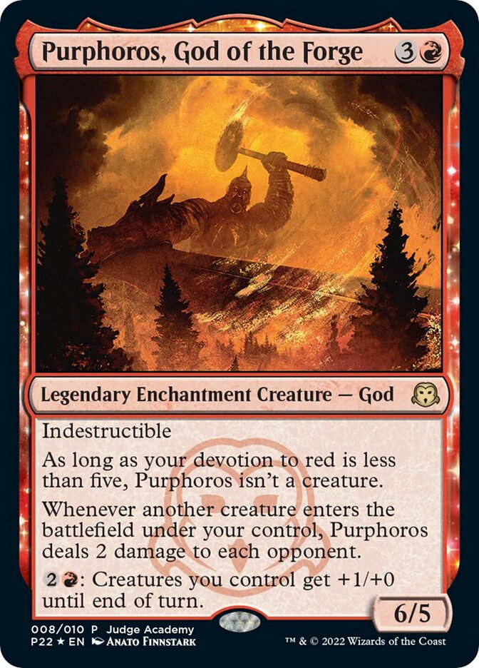 Purphoros, God of the Forge [Judge Gift Cards 2022] | Good Games North