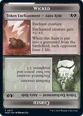 Wicked Role / Cursed Role // Emblem - On An Adventure Double-Sided Token [Wilds of Eldraine Tokens] | Good Games North