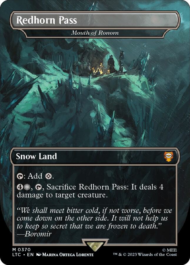 Redhorn Pass Mouth of Ronom (Commander: The Lord of the Rings: Tales of Middle-earth)  - Foil | Good Games North