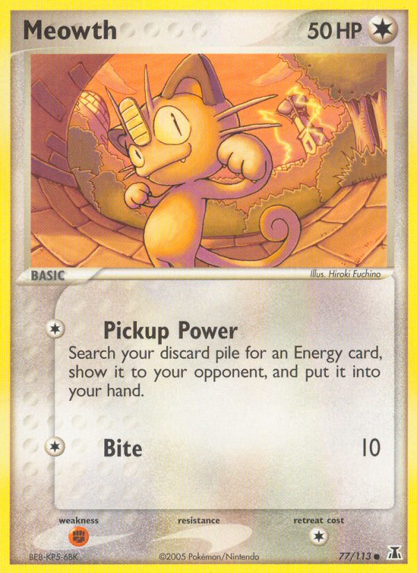 Meowth (77/113) [EX: Delta Species] | Good Games North
