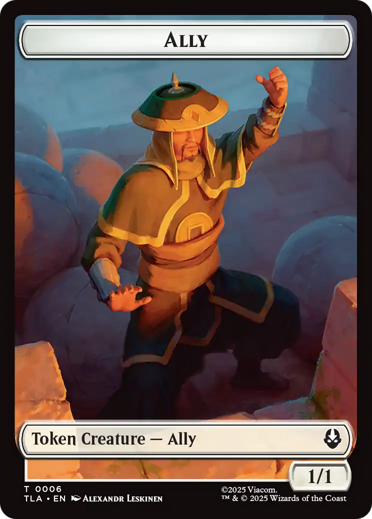 Ally (0006) // Soldier (0002) Double-Sided Token [Avatar: The Last Airbender Tokens] | Good Games North