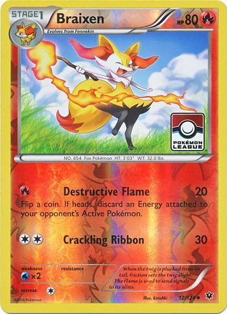 Braixen (12/124) (League Promo) [XY: Fates Collide] | Good Games North