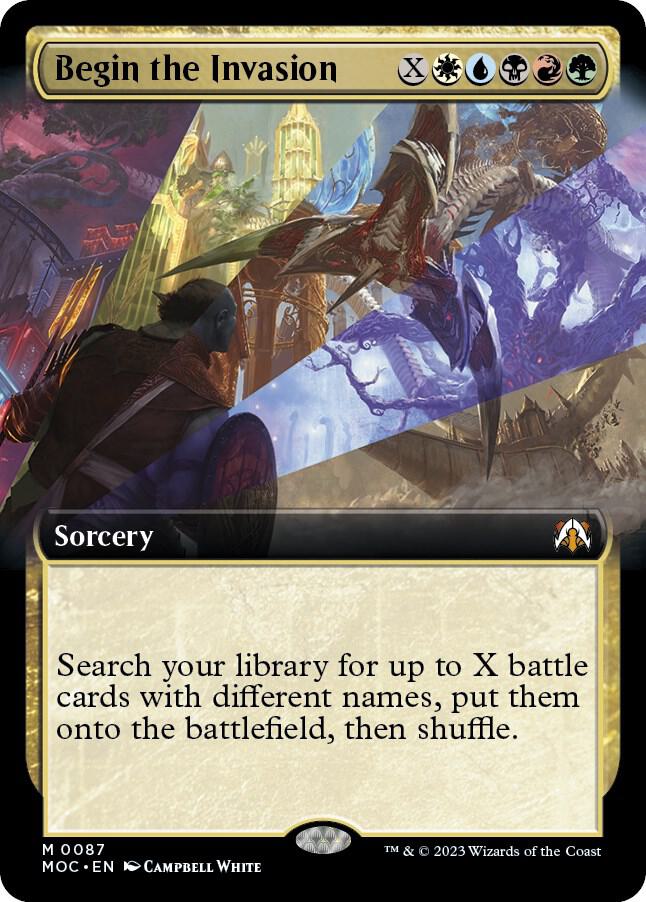 Begin the Invasion 87/444 (Commander: March of the Machine)  - Extended Art Foil | Good Games North