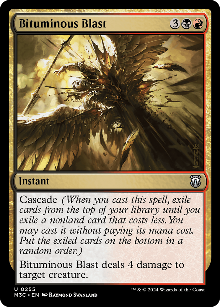 Bituminous Blast (Ripple Foil) [Modern Horizons 3 Commander] | Good Games North