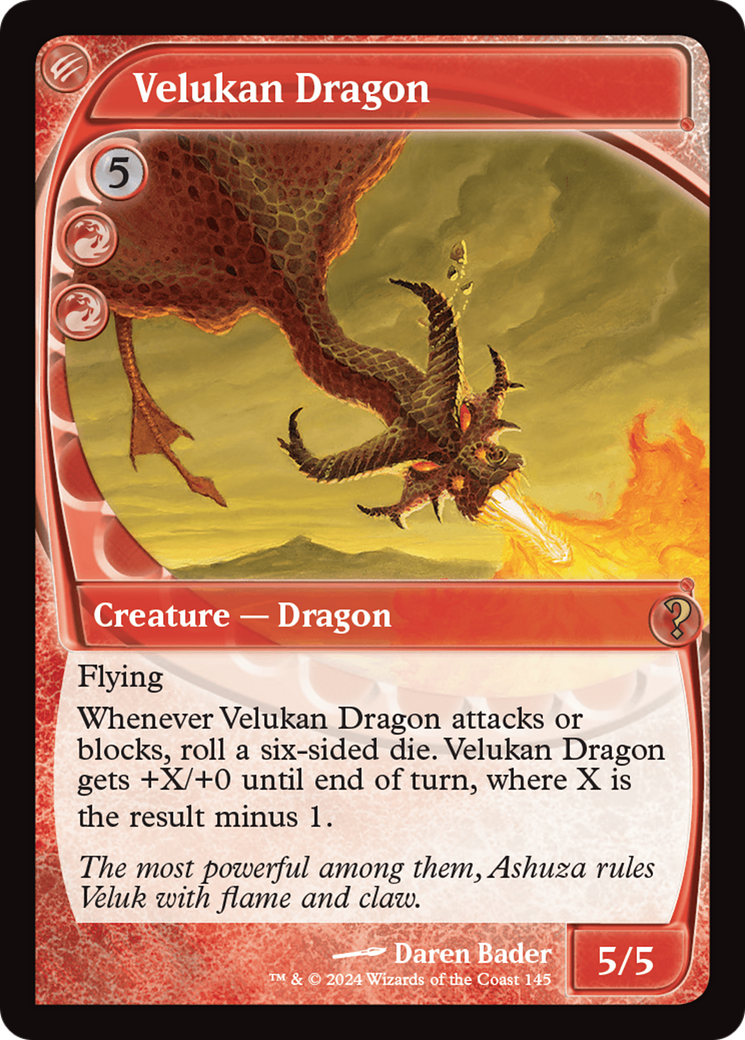 Velukan Dragon (Future Sight) [Mystery Booster 2] | Good Games North