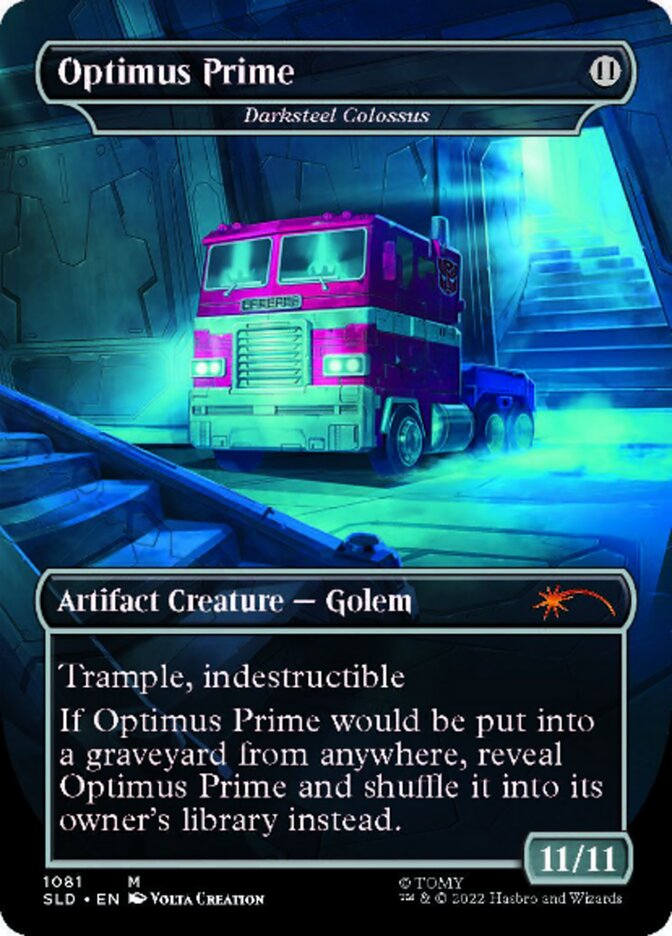 Darksteel Colossus - Optimus Prime (Borderless) [Secret Lair Drop Series] | Good Games North