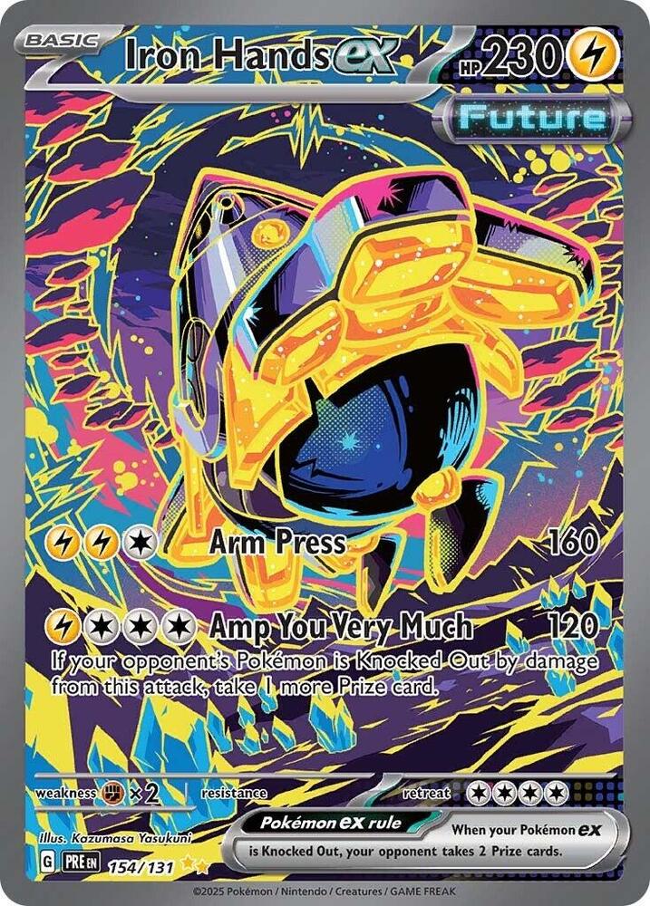 Iron Hands ex (154/131) [Scarlet & Violet: Prismatic Evolutions] | Good Games North