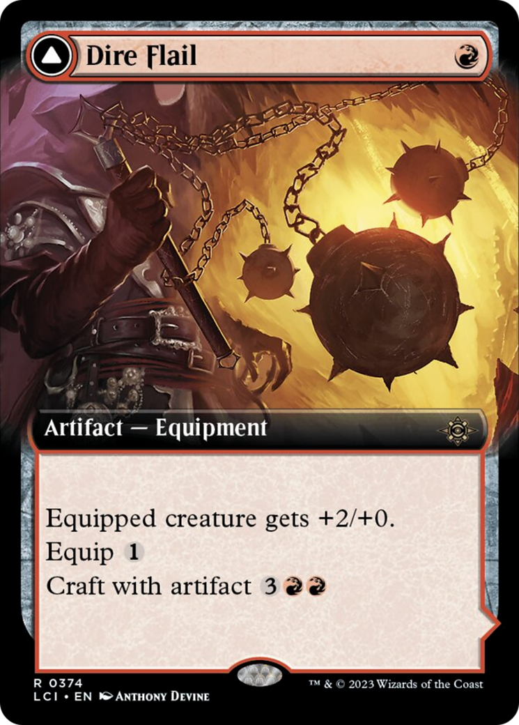 Dire Flail (Extended Art) [The Lost Caverns of Ixalan] | Good Games North