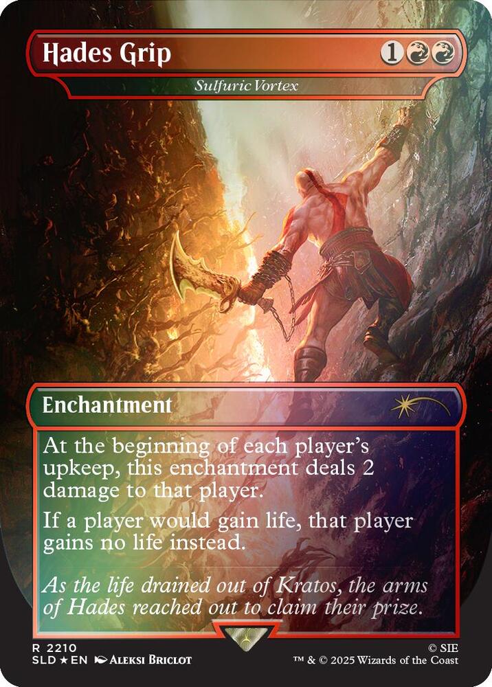 Hades Grip // Sulfuric Vortex [DUPE] 2210 (Secret Lair Drop Series)  - Borderless Foil | Good Games North