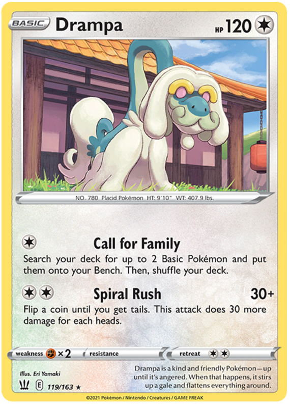 Drampa (119/163) [Sword & Shield: Battle Styles] | Good Games North