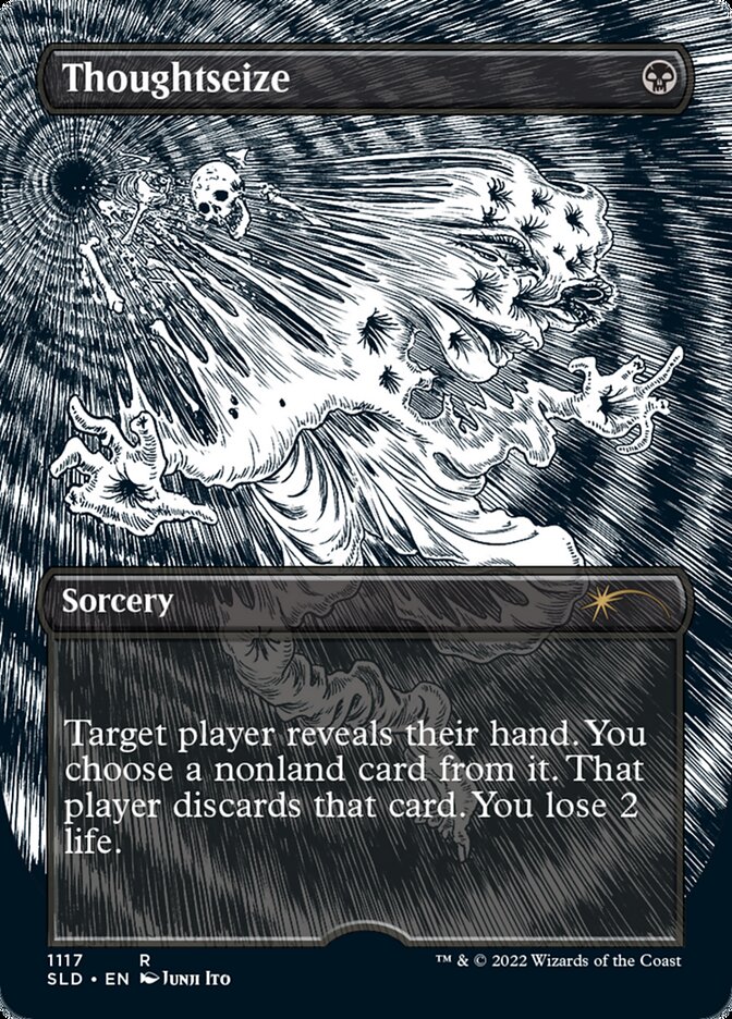 Thoughtseize (Borderless) [Secret Lair Drop Series] | Good Games North