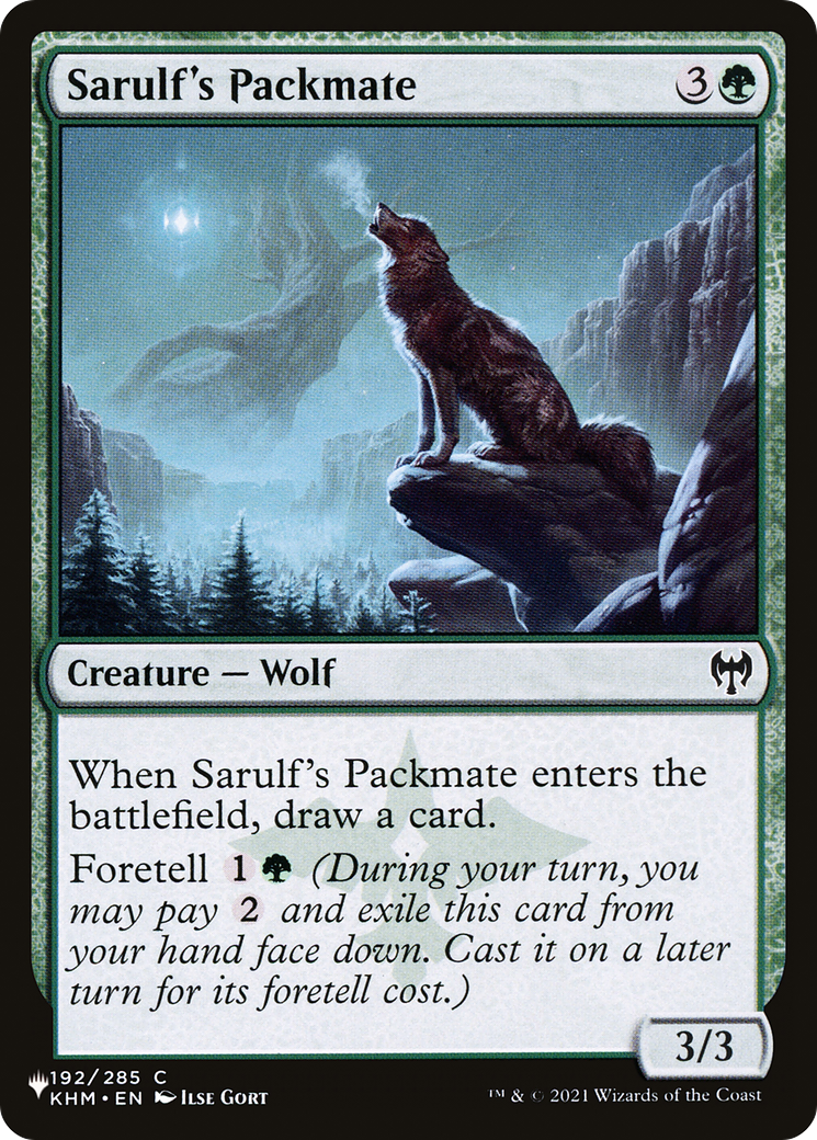 Sarulf's Packmate [The List] | Good Games North