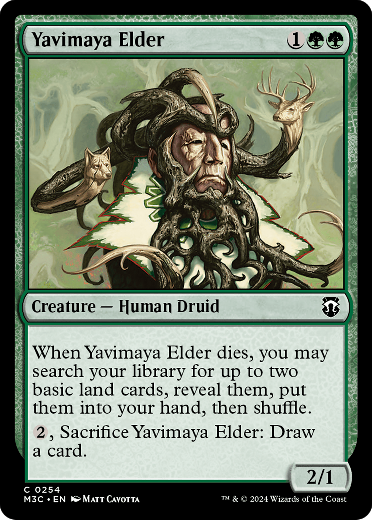 Yavimaya Elder (Ripple Foil) [Modern Horizons 3 Commander] | Good Games North