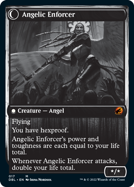 Enduring Angel // Angelic Enforcer [Innistrad: Double Feature] | Good Games North