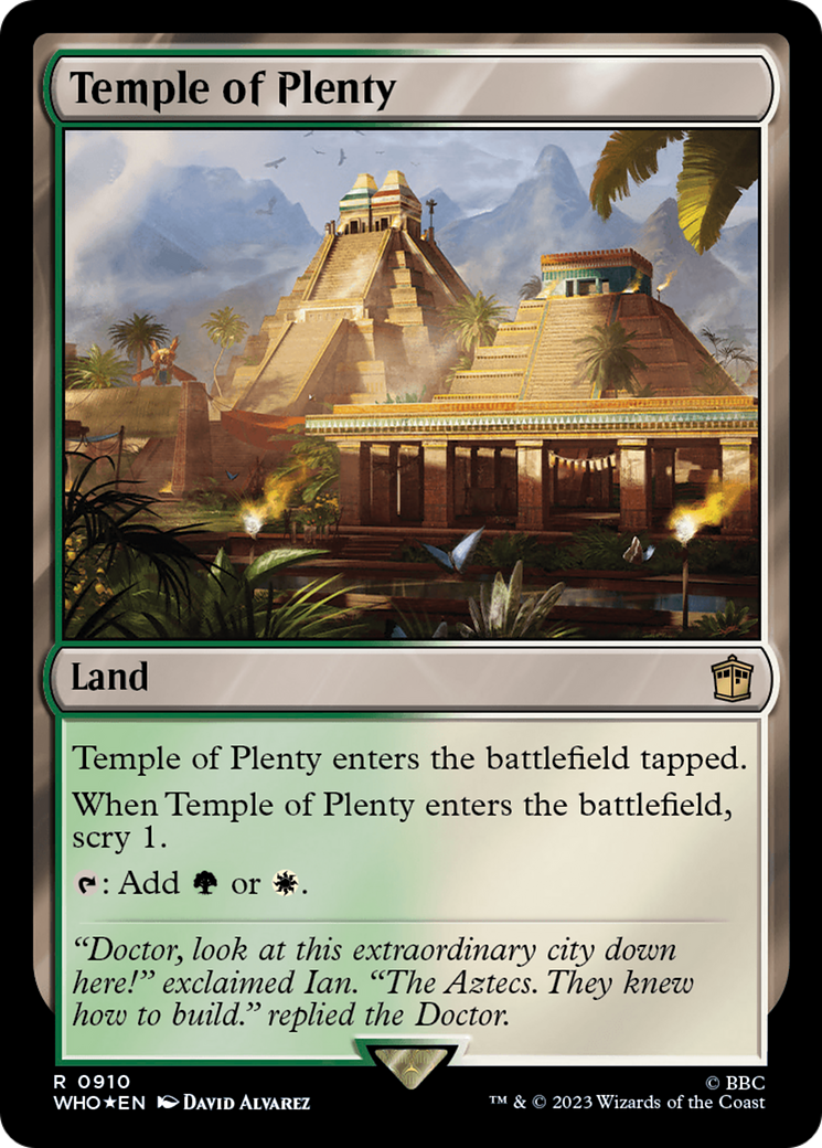 Temple of Plenty (Surge Foil) [Doctor Who] | Good Games North