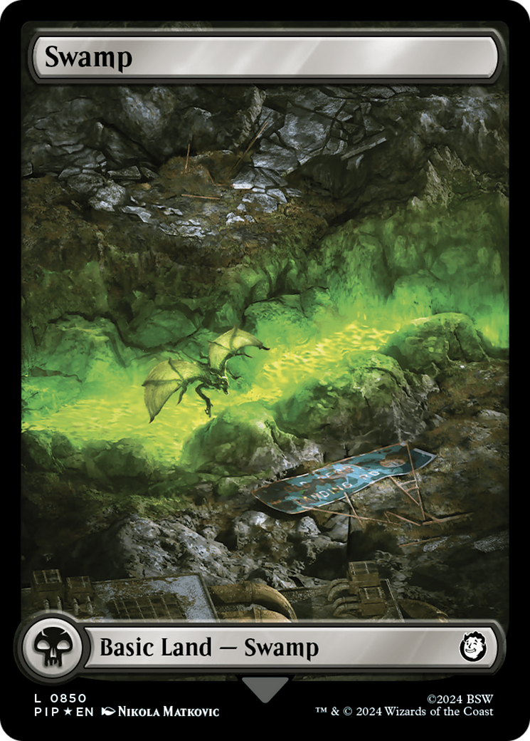 Swamp (0850) (Surge Foil) [Fallout] | Good Games North