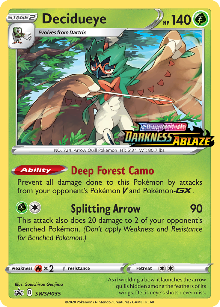 Decidueye (SWSH035) (Prerelease Promo) [Sword & Shield: Black Star Promos] | Good Games North