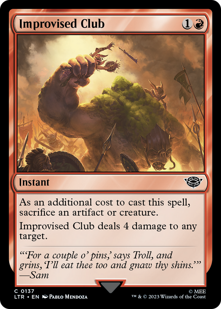 Improvised Club [The Lord of the Rings: Tales of Middle-Earth] | Good Games North