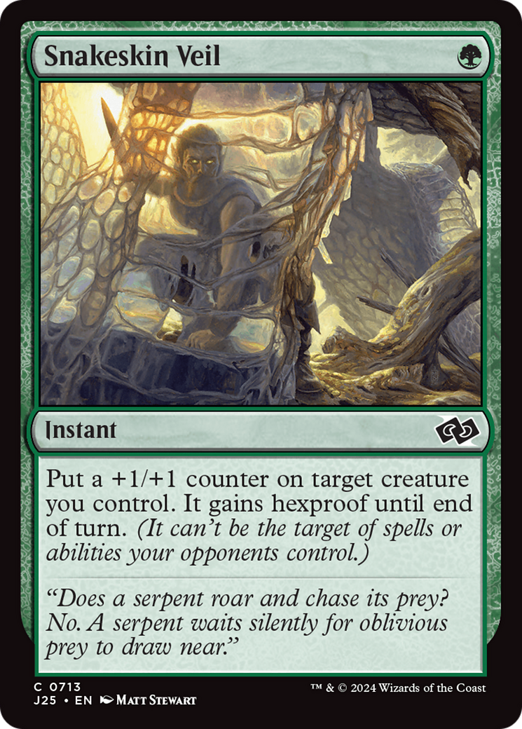 Snakeskin Veil [Foundations Jumpstart] | Good Games North