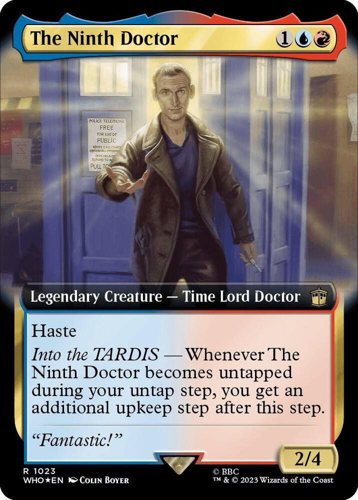 The Ninth Doctor Extended Art Surge Foil (Universes Beyond: Doctor Who)  - Foil | Good Games North