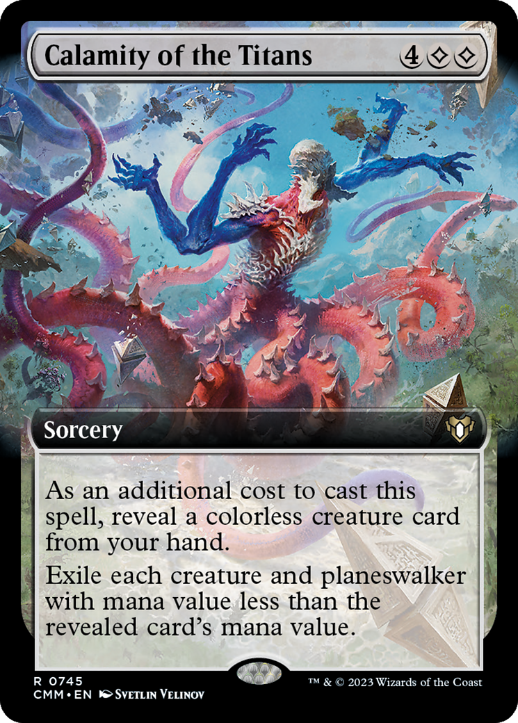 Calamity of the Titans (Extended Art) [Commander Masters] | Good Games North