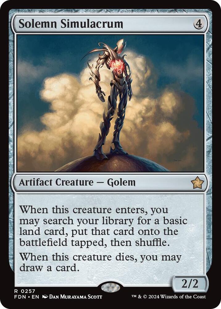 Solemn Simulacrum 257 (Foundations)  - Foil | Good Games North