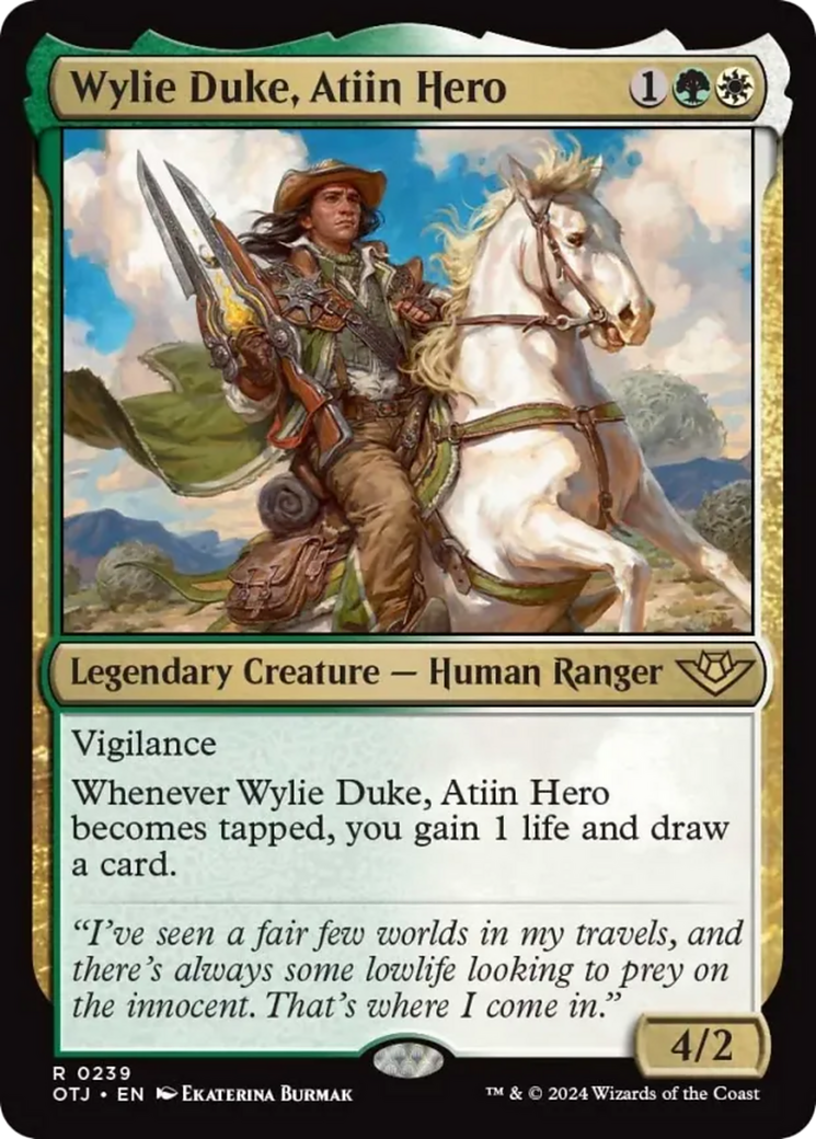 Wylie Duke, Atiin Hero [Outlaws of Thunder Junction] | Good Games North