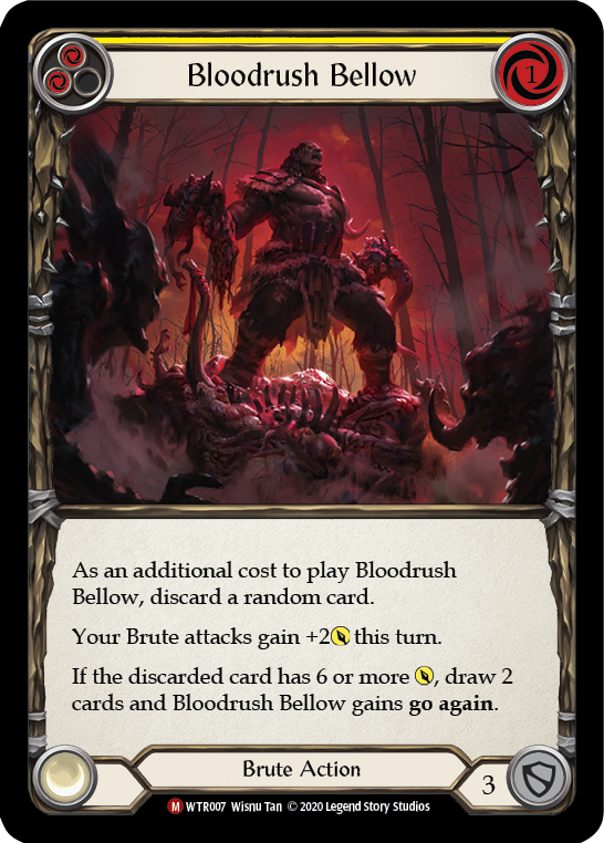 Bloodrush Bellow [U-WTR007] (Welcome to Rathe Unlimited)  Unlimited Rainbow Foil | Good Games North