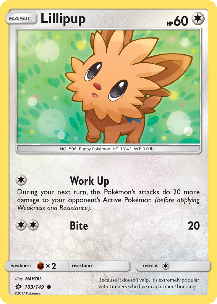 Lillipup (103/149) [Sun & Moon: Base Set] | Good Games North