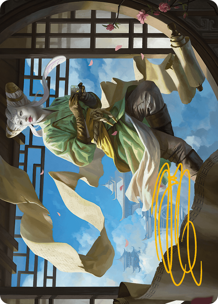 Tamiyo, Inquisitive Student Art Card (Gold-Stamped Signature) [Modern Horizons 3 Art Series] | Good Games North