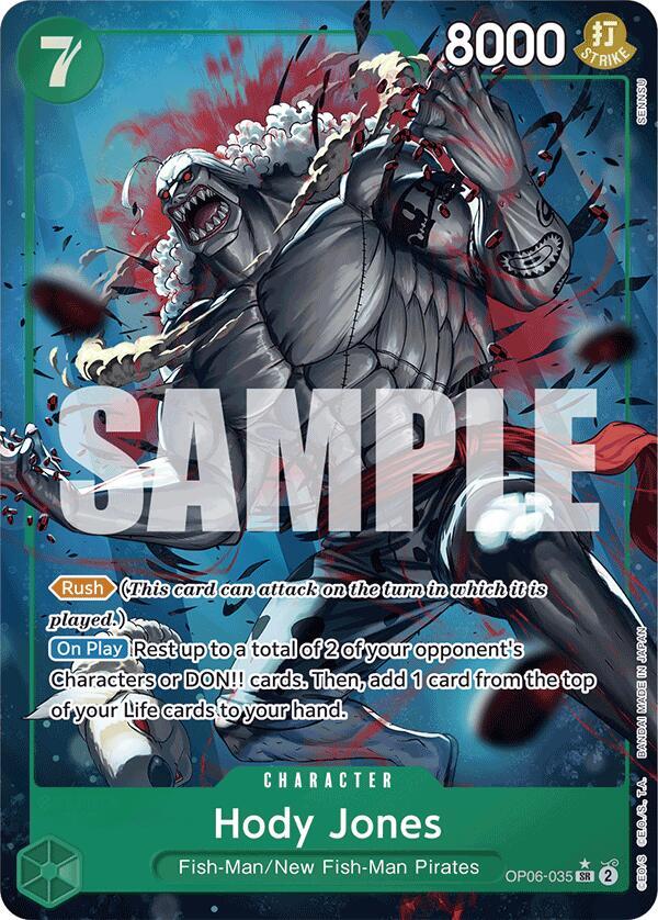 Hody Jones OP06-035 (Premium Booster -The Best-)  - Alternate Art Foil | Good Games North