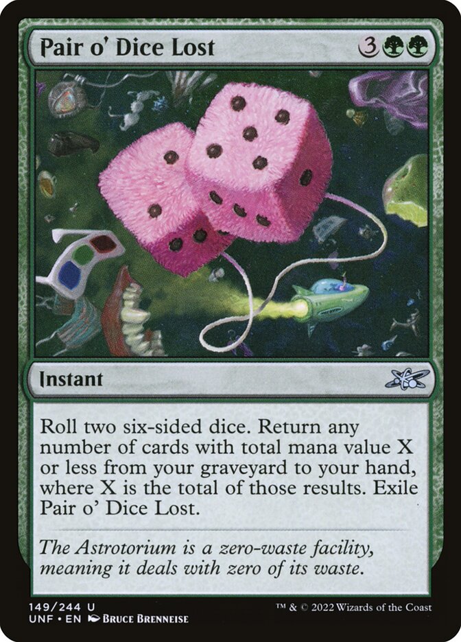 Pair o' Dice Lost 149/244 (Unfinity)  - Foil | Good Games North