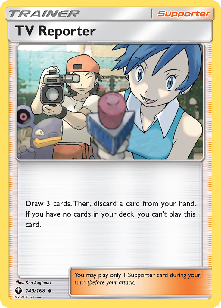 TV Reporter (149/168) [Sun & Moon: Celestial Storm] | Good Games North