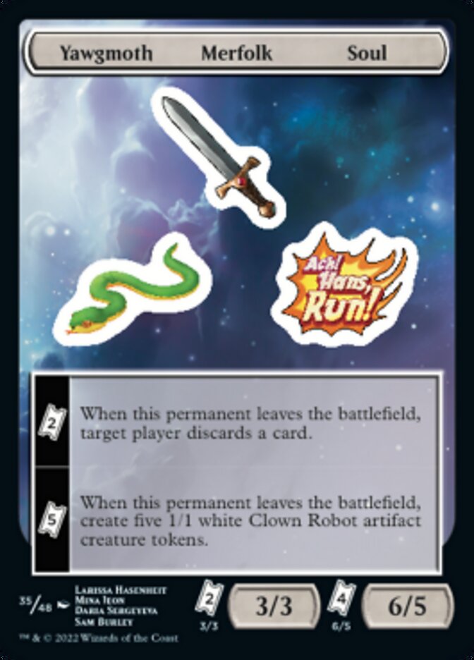 Yawgmoth Merfolk Soul [Unfinity Stickers] | Good Games North