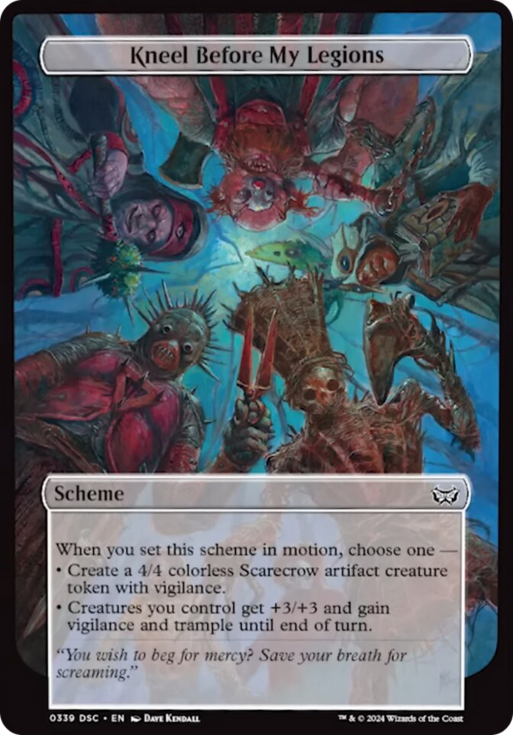 Kneel Before My Legions (Full Art) [Duskmourn: Archenemy] | Good Games North