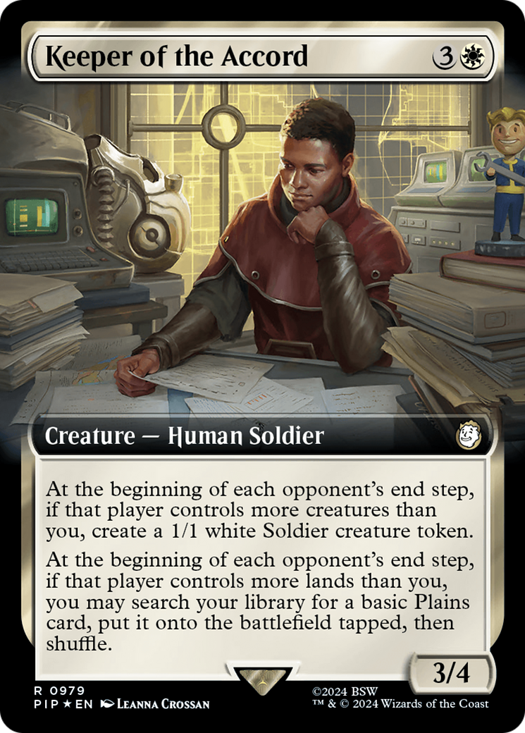 Keeper of the Accord (Extended Art) (Surge Foil) [Fallout] | Good Games North