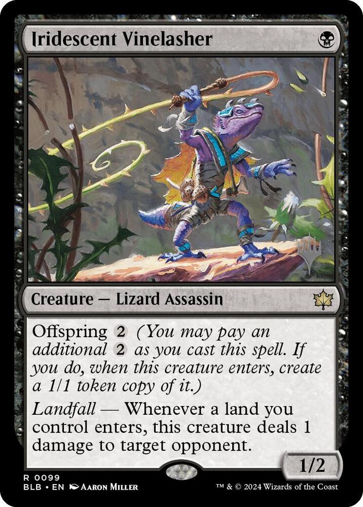 Iridescent Vinelasher (Promo Pack: Bloomburrow)  - Foil | Good Games North