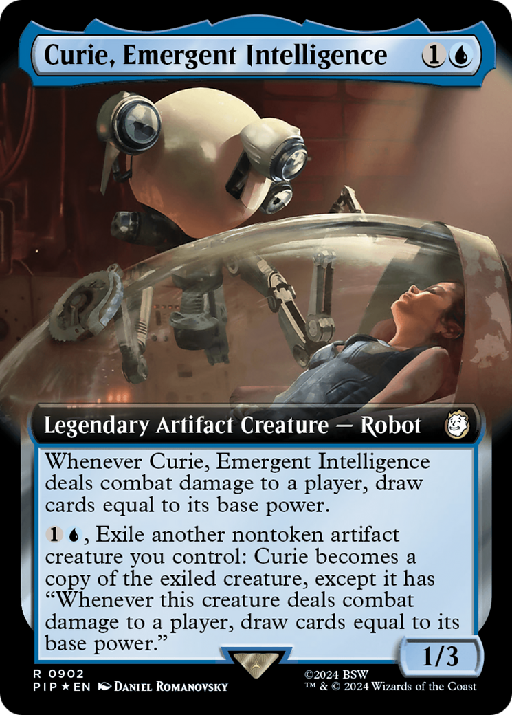 Curie, Emergent Intelligence (Extended Art) (Surge Foil) [Fallout] | Good Games North