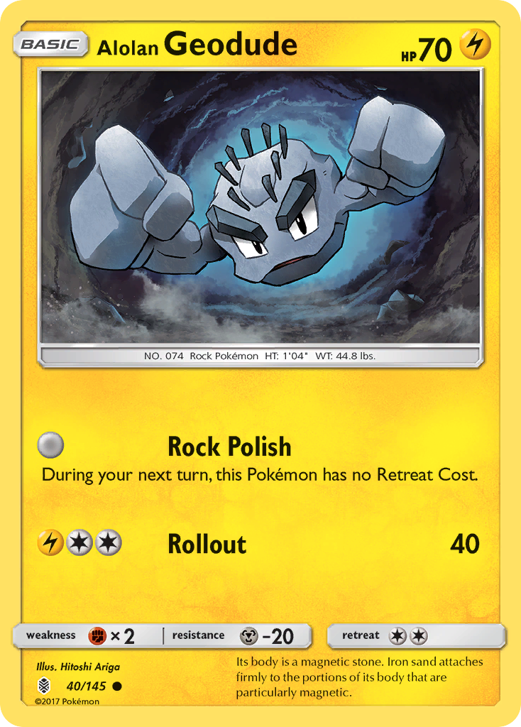 Alolan Geodude (40/145) [Sun & Moon: Guardians Rising] | Good Games North