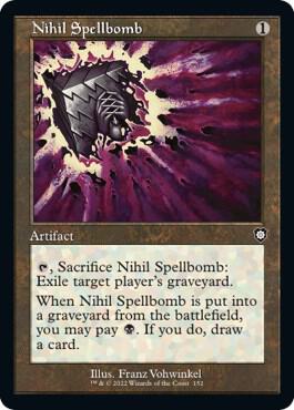 Nihil Spellbomb Retro Frame 152 (Commander: The Brothers' War)  | Good Games North