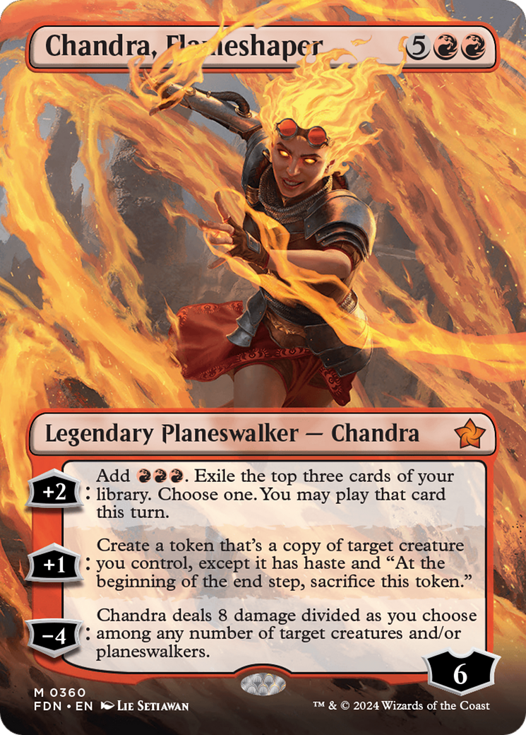 Chandra, Flameshaper (Borderless) [Foundations] | Good Games North