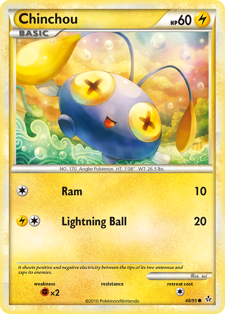 Chinchou (48/95) [HeartGold & SoulSilver: Unleashed] | Good Games North