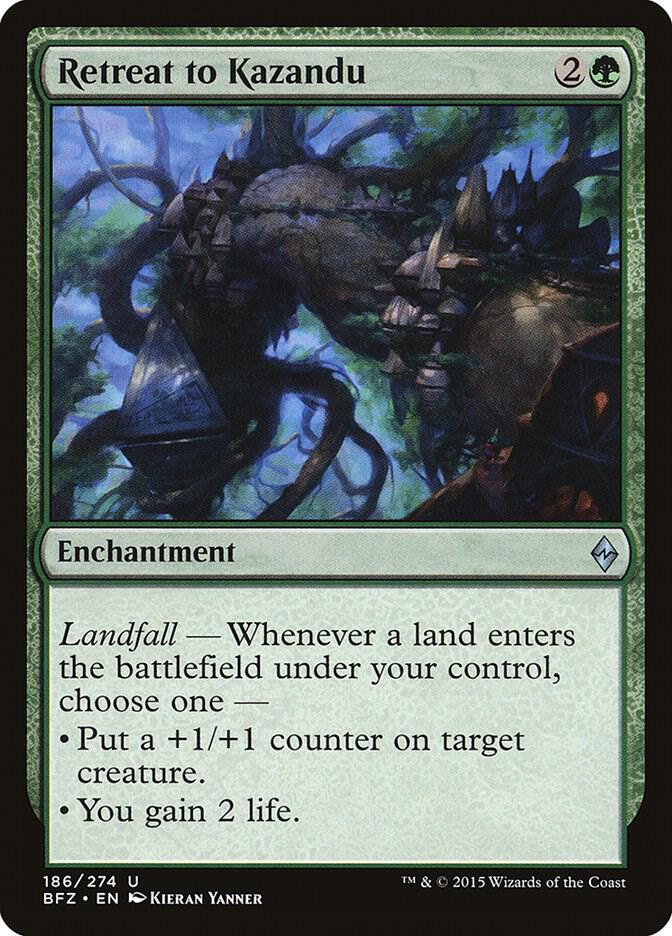 Retreat to Kazandu 186 (Battle for Zendikar)  - Foil | Good Games North