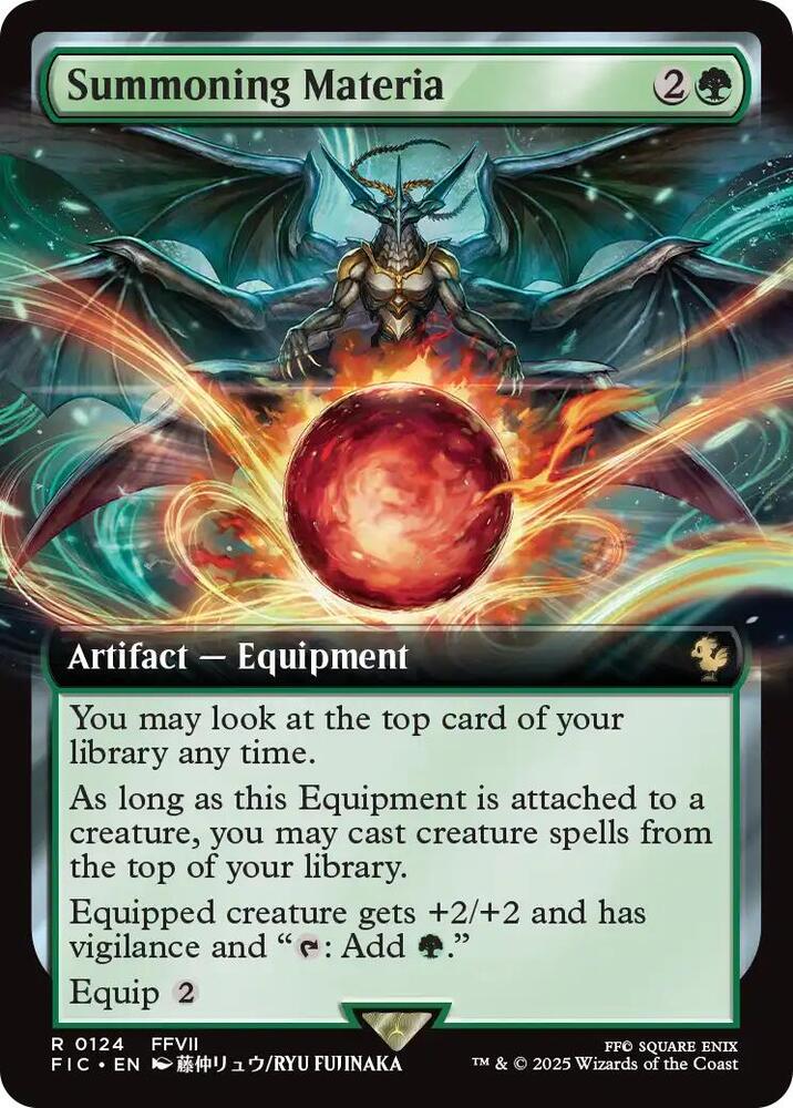 Summoning Materia 124 (Commander: FINAL FANTASY)  - Extended Art Foil | Good Games North