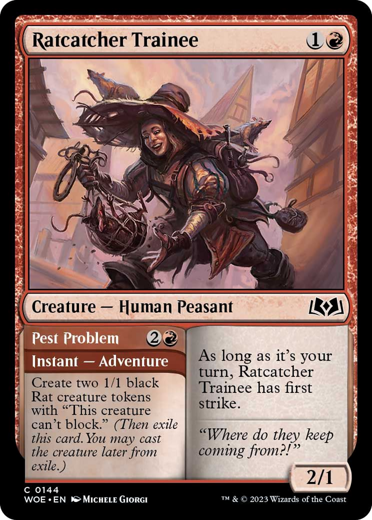 Ratcatcher Trainee // Pest Problem [Wilds of Eldraine] | Good Games North