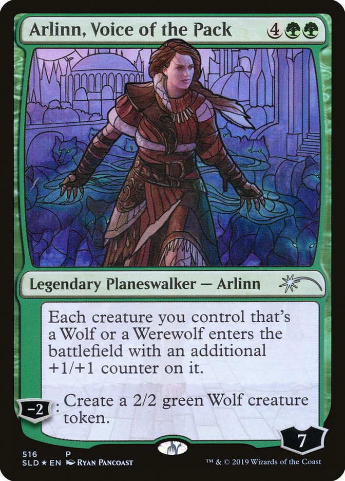 Arlinn, Voice of the Pack (Stained Glass) [Secret Lair Drop Promos] | Good Games North